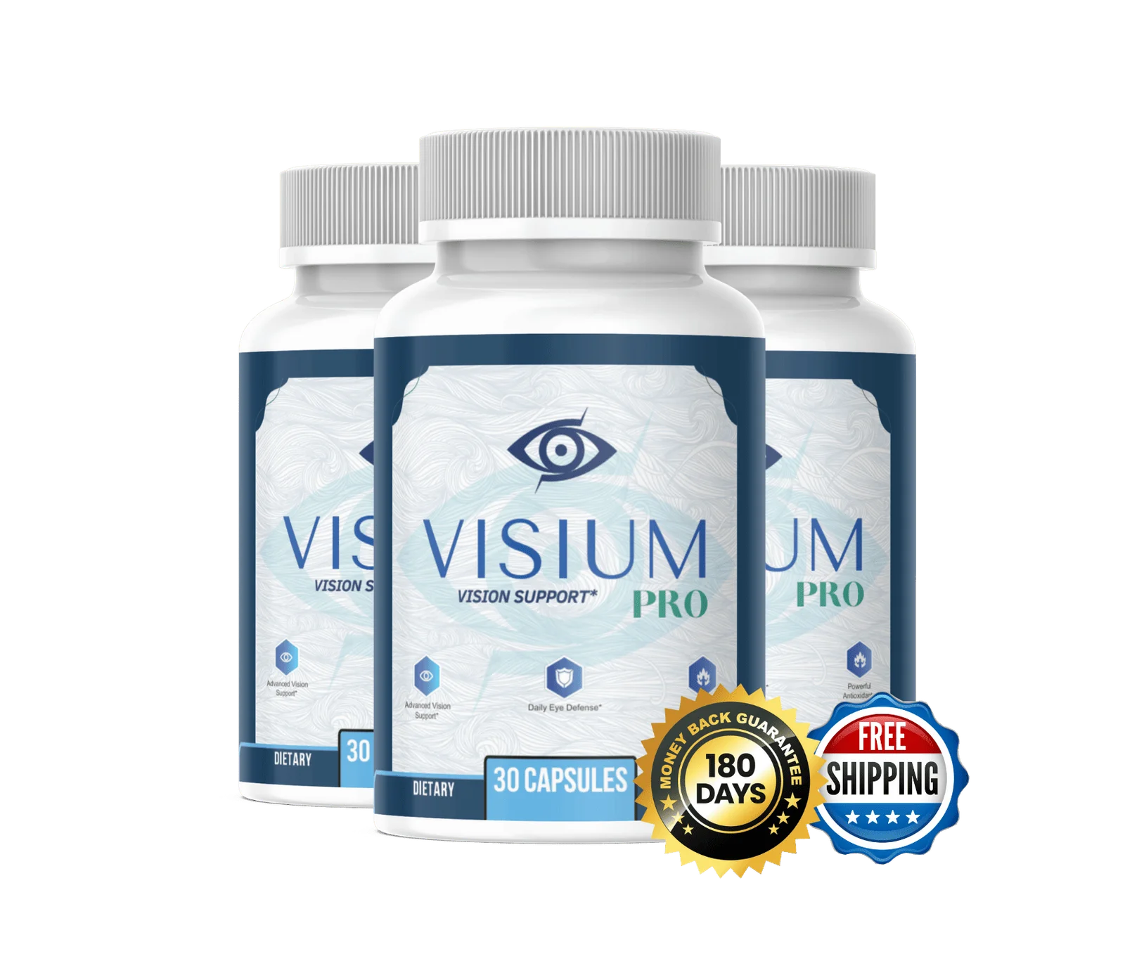 Visium Pro 3 bottles